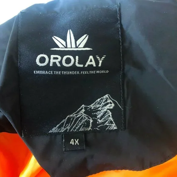 Orolay Women's Thickened Down Jacket Puffy Black Puffer Women's Plus Size 4X - Picture 10 of 12